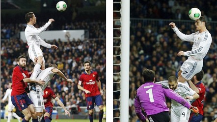 Ronaldo lại bật cao 'siêu khủng'